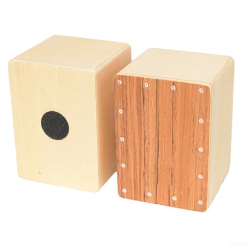 Einstellbare Buzz-ähnliche Tonreise-Cajon-Box-Trommel, tragbares Percussion-Instrument (braun) von LUCKCDUO