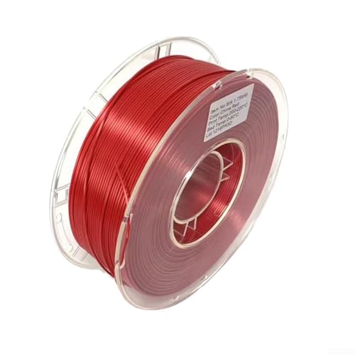 Glatte Fütterungsseide für PLA-Filament im Durchmesser von 1 75 mm, entwickelt, um Druckfehler zu reduzieren und gleichzeitig das Aussehen Ihrer Modelle zu verbessern (rot) von LUCKCDUO