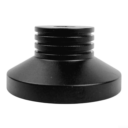 Hochleistungs-Vinyl-Schallplattenadapter für Plattenspieler, 17,8 cm (7 Zoll) Mitteladapter zur Minimierung der Resonanz und Verbesserung des Klangs (schwarz) von LUCKCDUO