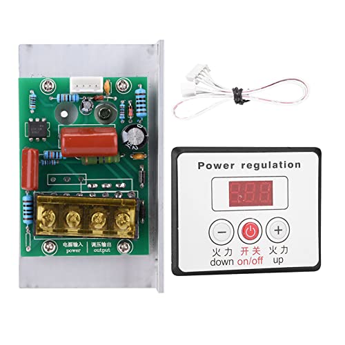 6000 W SCR Digitaler Spannungsregler, Geschwindigkeitsregler, Dimmer-Thermostat AC 220 V mit Wellenspannungsabsorptionsschaltung für Elektroherde, Warmwasserbereiter, Lampen, von LUCKDANO