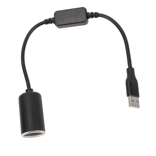 USB-Stecker auf Zigarettenanzünder-Buchse, Konverter, 12 V, 18 W, Netzteil für Auto, Dashcam, GPS, LED-Leuchten, Ideal für die Stromversorgung von Kfz-Geräten mit USB, 5 USB-Stecker auf Zigarettenanzünder-Buchse, Konverter, 12 V, 18 W, Netzteil für Auto, Dashcam, GPS, LED-Leuchten, Ideal für die Stromversorgung von Kfz-Geräten mit USB, 5 von LUCKDANO