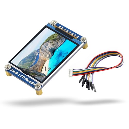 2-Inch 262K Color LCD Display Module, Waveshare 240(V) x 320(H) RGB Resolution IPS Screen, 3.3V/5V, SPI Interface, Compatible with Raspberry Pi/Jetson Nano/VisionFive2/STM32 von LUCKFOX