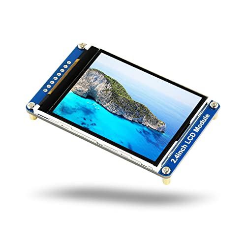 2.4-inch 65K Color LCD Display Module, Waveshare 240(V) x 320(H) RGB Resolution TFT Screen, 3.3V/5V, SPI Interface Communication, Compatible with Raspberry Pi/VisionFive2/STM32 von LUCKFOX