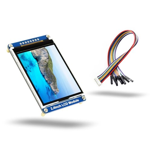 2.4-inch 65K Color LCD Display Module, Waveshare 240(V) x 320(H) RGB Resolution TFT Screen, 3.3V/5V, SPI Interface Communication, Compatible with Raspberry Pi/VisionFive2/STM32 von LUCKFOX