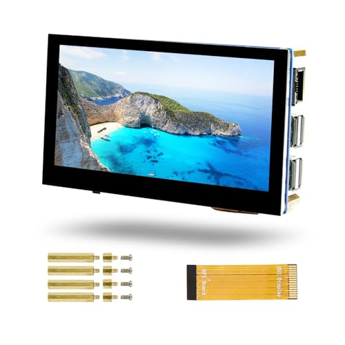 4.3inch Capacitive Touchscreen, Waveshare 60Hz LCD Screen, 800 x 480 Pixels, for Raspberry Pi, 160° Wide-Angle Low-Power IPS Screen, with MIPI DSI Interface, for Various Projects von LUCKFOX