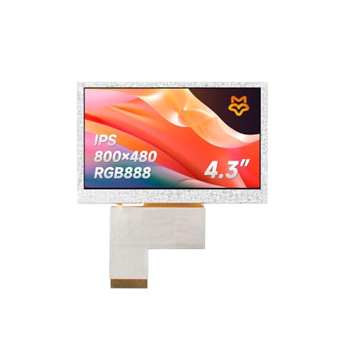 LUCKFOX 4.3inch IPS LCD Panel(Without PCB), RGB Interface Display Screen, 800x480 High Resolution, Full Color, 160° Wide Viewing Angle, for Miniature TVs, GPS Devices, Game Consoles, Car Displays... von LUCKFOX