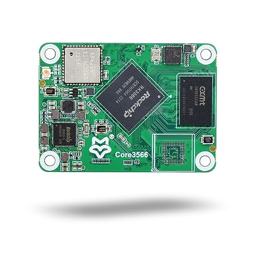LUCKFOX Core3566104000 Module, Features Rockchip RK3566 Quad Core Processor, with 4GB LPDDR4 SDRAM Memory, Dual Band(2.4GHz/5.0GHz) WiFi, BT5.0, Compatible with Raspberry Pi CM4 Baseboard von LUCKFOX