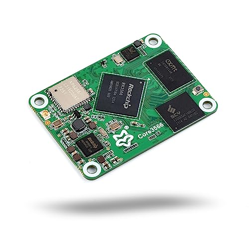 LUCKFOX Core3566104032 Module, Features Rockchip RK3566 Quad Core Processor, with 4GB LPDDR4 SDRAM Memory, 32GB eMMC, Dual Band(2.4GHz/5.0GHz) WiFi, BT5.0, Compatible with Raspberry Pi CM4 Baseboard von LUCKFOX