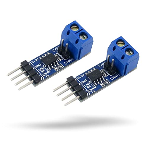 SN65HVD230 CAN Bus Transmitter Receiver(2pcs), Connects MCUs to Can Network, with Pins Support PCA82C250 & ESD Protection, 3.3V Power Supply, for Motor Control, Automotive, etc von LUCKFOX