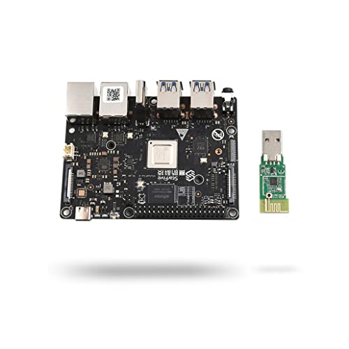 VisionFive2 4GB Single Board Computer(with WiFi), up to 1.5GHz, Compatible with Raspberry Pi, Used for Running Multi-Programs Simultaneously, for Running Quake 3D/GLMark2/Mane Simulator, etc von LUCKFOX