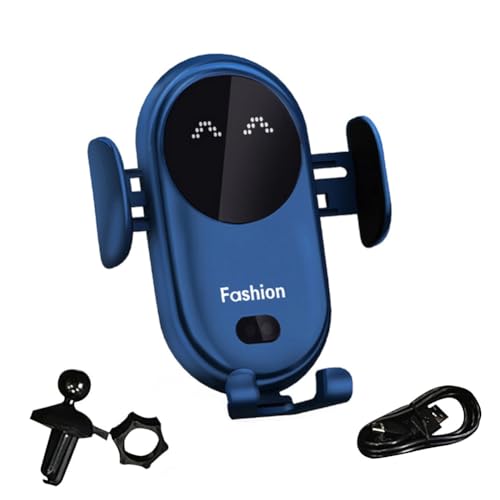 2024 Gumaxx Phone Holder, Gumaxx Telefonhalter, 15W schnelles kabelloses Ladegerät Kfz Handyhalterung, Automatischer Induktion, Auto Lüftung Halterung (Blau) von LUCKKY
