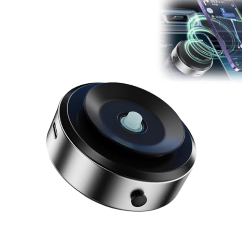 Double-Sided Phone Holder, Magnetic Suction Cup Phone Mount, Magnetischer Auto-Saugnapfhalter, Saugnapf-Telefonhalterung, tragbarer, Anti-Wackel Verstellbare Handyhalter für Auto, Haus (Silber) von LUCKKY