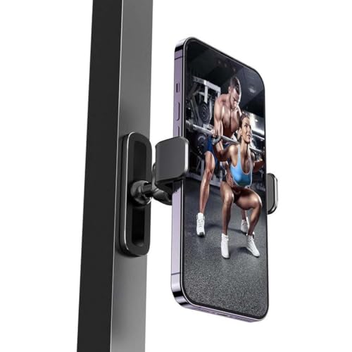 LUCKKY Portable Gym Magnetic Phone Holder, Tragbarer Magnetische Handyhalterung für Fitnessstudio, 360° drehbare Magnet-Telefonhalterung, Tragbare Magnethalterung Handy-Clip Telefonhalterung von LUCKKY