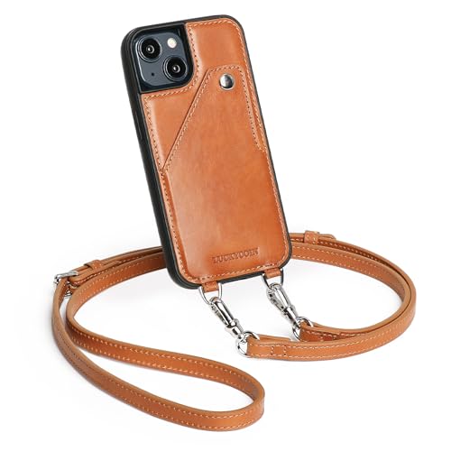 LUCKYCOIN Schutzhülle aus Leder, kompatibel mit iPhone 15, Crossbody-Schlüsselband, Brieftaschen-Schutzhülle für Damen, Geldbörsen-Klappkartenetui mit Beutel, Clip, Kartenhalter, verstellbare LUCKYCOIN Schutzhülle aus Leder, kompatibel mit iPhone 15, Crossbody-Schlüsselband, Brieftaschen-Schutzhülle für Damen, Geldbörsen-Klappkartenetui mit Beutel, Clip, Kartenhalter, verstellbare von LUCKYCOIN