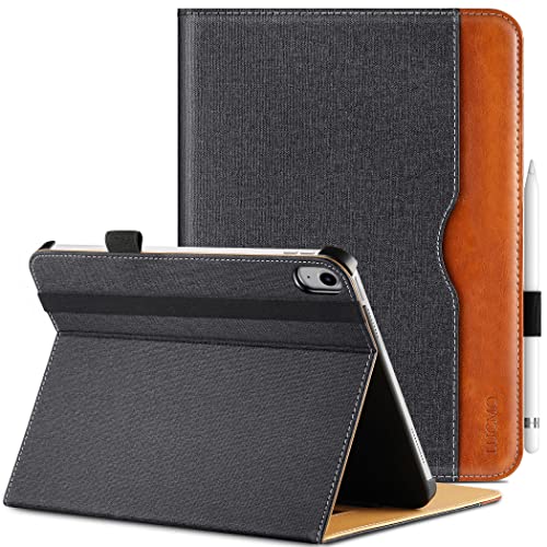 LUCMO Hülle Kompatibel mit iPad A16 11. Generation 2025 11 Zoll/ipad 10. Generation 10,9 Zoll 2022,PU Leder Schutzhülle mit Ständer, Kartensteckplatz Tablet Hülle ipad 2025 2022 - Schwarz von LUCMO