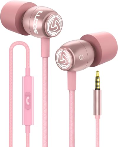 LUDOS Clamor Kopfhörer In Ear - Wired Ohrhörer mit Kabel und Mikrofon, 5 Jahre Garantie, Bass, Premium-Audioqualität, Neuartiger Memory Foam, Verstärktes Kabel, Headphones mit Anrufsteuerung von LUDOS