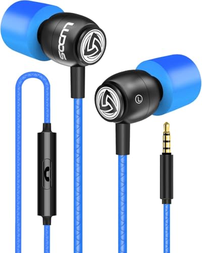 LUDOS Clamor Kopfhörer In Ear - Wired Ohrhörer mit Kabel und Mikrofon, 5 Jahre Garantie, Bass, Premium-Audioqualität, Neuartiger Memory Foam, Verstärktes Kabel, Headphones mit Anrufsteuerung von LUDOS