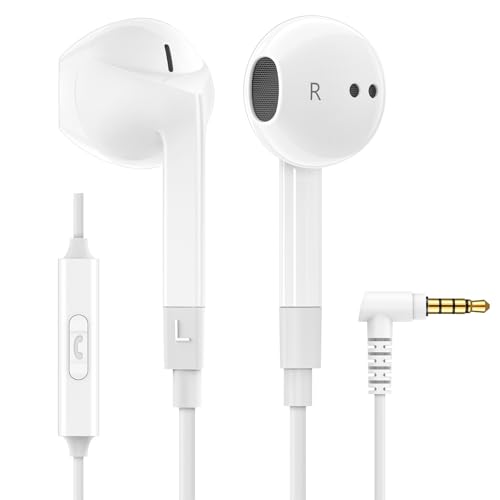 LUDOS FEROX Kopfhörer In Ear Kopfhörer mit Kabel und Mikrofon, 5 Jahre Garantie, In Ear Ohrhörer, 3,5 mm Klinkenstecker Earbuds, Satte Bässe Earphones, Headphones für iPhone, iPad, Huawei, Samsung von LUDOS