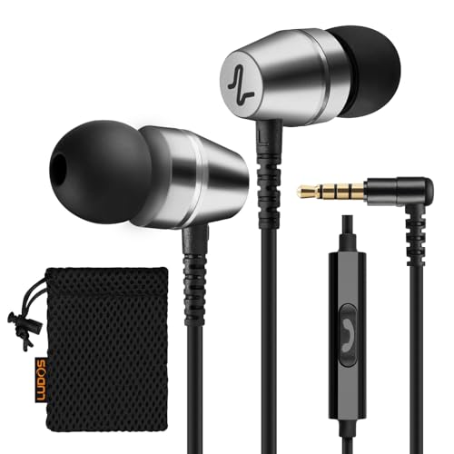 LUDOS OMNITONE Kopfhörer In Ear Kopfhörer mit Kabel und Mikrofon, 5 Jahre Garantie, In Ear Ohrhörer, 3,5 mm Klinkenstecker Earbuds, Satte Bässe Earphones, Headphones für iPhone, Huawei, Samsung von LUDOS