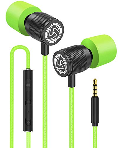 LUDOS Ultra Kopfhörer In Ear Ohrhörer mit Kabel und Mikrofon, Kristallklarer Klang, Ausgewogene Höhen und Tiefen, Neuer Memory Foam, Langlebiges Kabel, Bässe, Lautstärkeregelung, Earphones für Handy von LUDOS