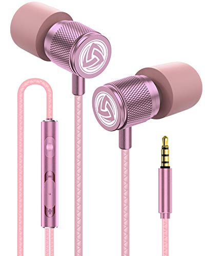 LUDOS Ultra Kopfhörer In Ear Ohrhörer mit Kabel und Mikrofon, Kristallklarer Klang, Ausgewogene Höhen und Tiefen, Neuer Memory Foam, Langlebiges Kabel, Bässe, Lautstärkeregelung, Earphones für Handy von LUDOS