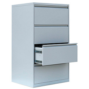 LÜLLMANN Hängeregistraturschrank lichtgrau 4 Schubladen 76,0 x 62,0 x 132,0 cm von LÜLLMANN