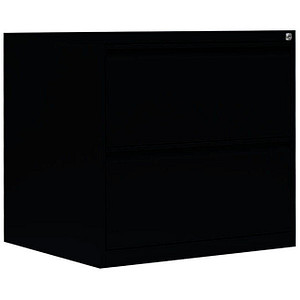 LÜLLMANN Hängeregistraturschrank tiefschwarz 2 Schubladen 76,0 x 62,0 x 70,5 cm von LÜLLMANN