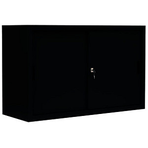 LÜLLMANN Schiebetürenschrank, 550129 tiefschwarz 1 Fachboden 120,0 x 45,0 x 75,0 cm von LÜLLMANN