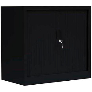 LÜLLMANN Schiebetürenschrank, 555089 tiefschwarz 1 Fachboden 80,0 x 45,7 x 75,0 cm von LÜLLMANN