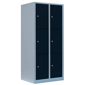 LÜLLMANN Schließfachschrank anthrazit, lichtgrau 523328, 6 Schließfächer 80,0 x 50,0 x 180,0 cm LÜLLMANN Schließfachschrank anthrazit, lichtgrau 523328, 6 Schließfächer 80,0 x 50,0 x 180,0 cm von LÜLLMANN