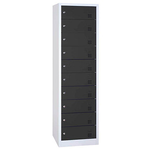 LÜLLMANN Schließfachschrank anthrazit, lichtgrau 526438, 10 Schließfächer 50,0 x 50,0 x 180,0 cm LÜLLMANN Schließfachschrank anthrazit, lichtgrau 526438, 10 Schließfächer 50,0 x 50,0 x 180,0 cm von LÜLLMANN