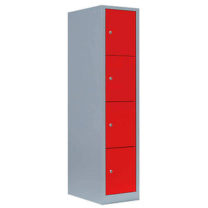 LÜLLMANN Schließfachschrank feuerrot, lichtgrau 523414, 4 Schließfächer 41,5 x 50,0 x 180,0 cm LÜLLMANN Schließfachschrank feuerrot, lichtgrau 523414, 4 Schließfächer 41,5 x 50,0 x 180,0 cm von LÜLLMANN
