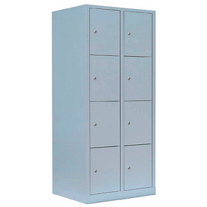 LÜLLMANN Schließfachschrank lichtgrau 523420, 8 Schließfächer 80,0 x 50,0 x 180,0 cm LÜLLMANN Schließfachschrank lichtgrau 523420, 8 Schließfächer 80,0 x 50,0 x 180,0 cm von LÜLLMANN