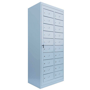 LÜLLMANN Schließfachschrank lichtgrau 526300, 20 Schließfächer 74,0 x 50,0 x 180,0 cm LÜLLMANN Schließfachschrank lichtgrau 526300, 20 Schließfächer 74,0 x 50,0 x 180,0 cm von LÜLLMANN