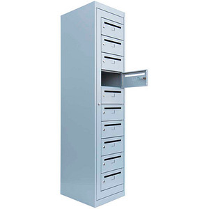 LÜLLMANN Schließfachschrank lichtgrau 526410, 10 Schließfächer 40,0 x 50,0 x 180,0 cm LÜLLMANN Schließfachschrank lichtgrau 526410, 10 Schließfächer 40,0 x 50,0 x 180,0 cm von LÜLLMANN