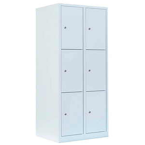 LÜLLMANN Schließfachschrank signalweiß 523327, 6 Schließfächer 80,0 x 50,0 x 180,0 cm LÜLLMANN Schließfachschrank signalweiß 523327, 6 Schließfächer 80,0 x 50,0 x 180,0 cm von LÜLLMANN