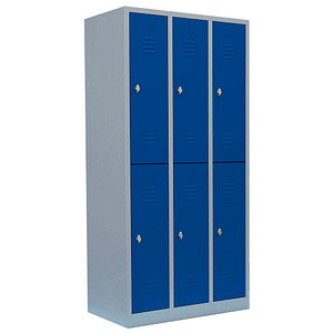 LÜLLMANN Spind enzianblau, lichtgrau 520231, 6 Schließfächer 88,5 x 50,0 x 180,0 cm LÜLLMANN Spind enzianblau, lichtgrau 520231, 6 Schließfächer 88,5 x 50,0 x 180,0 cm von LÜLLMANN