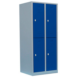 LÜLLMANN Spind enzianblau, lichtgrau 523221, 4 Schließfächer 80,0 x 50,0 x 180,0 cm LÜLLMANN Spind enzianblau, lichtgrau 523221, 4 Schließfächer 80,0 x 50,0 x 180,0 cm von LÜLLMANN