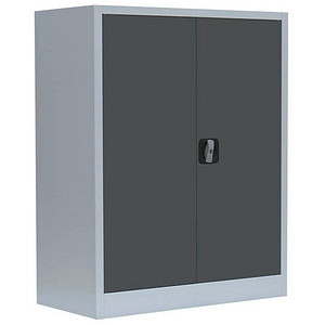 LÜLLMANN Stahlschrank 530318 anthrazit, lichtgrau 80,0 x 38,3 x 100,0 cm, aufgebaut von LÜLLMANN