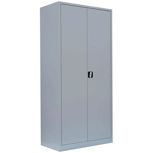 LÜLLMANN Stahlschrank 530340 lichtgrau 92,5 x 42,2 x 195,0 cm, aufgebaut von LÜLLMANN