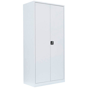 LÜLLMANN Stahlschrank 530347 signalweiß 92,5 x 42,2 x 195,0 cm, aufgebaut von LÜLLMANN