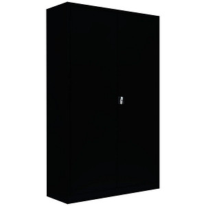 LÜLLMANN Stahlschrank 530379 tiefschwarz 120,0 x 42,2 x 195,0 cm, aufgebaut von LÜLLMANN