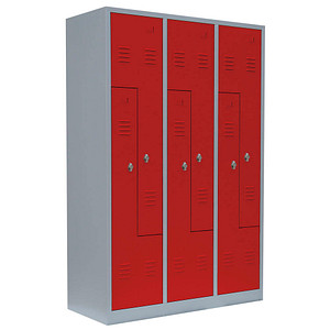 LÜLLMANN Z-Spind feuerrot, lichtgrau 525124, 6 Schließfächer 118,5 x 50,0 x 180,0 cm LÜLLMANN Z-Spind feuerrot, lichtgrau 525124, 6 Schließfächer 118,5 x 50,0 x 180,0 cm von LÜLLMANN