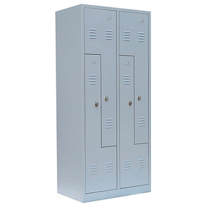 LÜLLMANN Z-Spind lichtgrau 525110, 4 Schließfächer 80,0 x 50,0 x 180,0 cm LÜLLMANN Z-Spind lichtgrau 525110, 4 Schließfächer 80,0 x 50,0 x 180,0 cm von LÜLLMANN