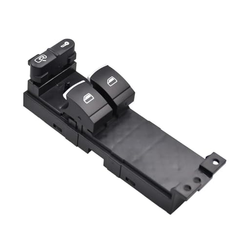 Für Bora Für Golf Für Passat Für Sitz Elektrische Power Fensterheber Schalter Control Button Autoteile(With Chrome) von LUEVYM