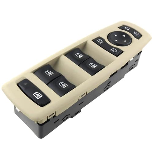 Für Renault Fluence Für Megane III Für Laguna III Power Fenster Master Heber Switch Control Taste Autoteile(Beige) von LUEVYM