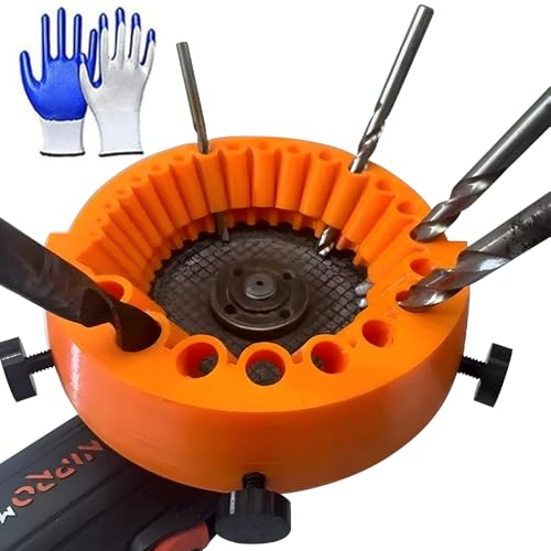 LUFEIS Bohrkronenschärfer, 2 bis 13 mm Bohrer zum Schleifen 125mm Schleifmaschine, Universal Power Drill Bit Schleifaufsatz mit Handschuhen, Riesenblatt Winkelschleifer zum Schleifen aller Bits LUFEIS Bohrkronenschärfer, 2 bis 13 mm Bohrer zum Schleifen 125mm Schleifmaschine, Universal Power Drill Bit Schleifaufsatz mit Handschuhen, Riesenblatt Winkelschleifer zum Schleifen aller Bits von LUFEIS