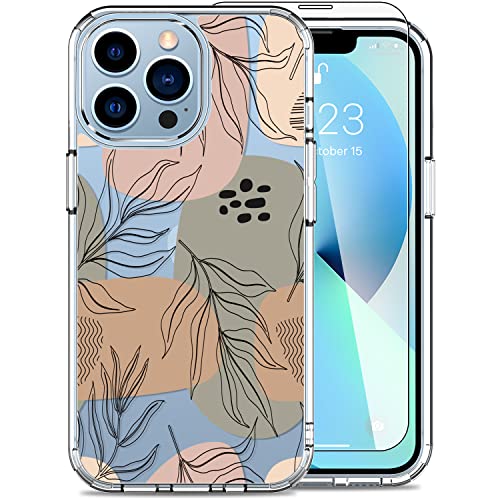 LUHOURI Entworfen für iPhone 13 Pro Max Hülle mit Displayschutzfolie, kristallklar, für Damen und Mädchen, schlanke Passform, 6,7 Zoll, Motiv: tropische Blätter LUHOURI Entworfen für iPhone 13 Pro Max Hülle mit Displayschutzfolie, kristallklar, für Damen und Mädchen, schlanke Passform, 6,7 Zoll, Motiv: tropische Blätter von LUHOURI