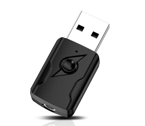 LUIRSAY Bluetooth 5.4 USB 2-in-1 Sender-Empfänger, Reichweite 10 m, 3,5 mm AUX Wireless Audio Bluetooth Adapter für TV/PC/Telefone/Autoradio von LUIRSAY