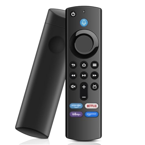 Ersatz-Sprachfernbedienung (3 Gen), Fir-Stick-Fernbedienung mit Vier Schnellwahltasten für Smart TV (Lite & Gen 2 & Gen 3 & 4K & Cube), für Insignia/Pioneer Smart TVs von LUIRSAY